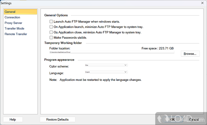 An overall reliable FTP client - Screenshot of Auto FTP Manager