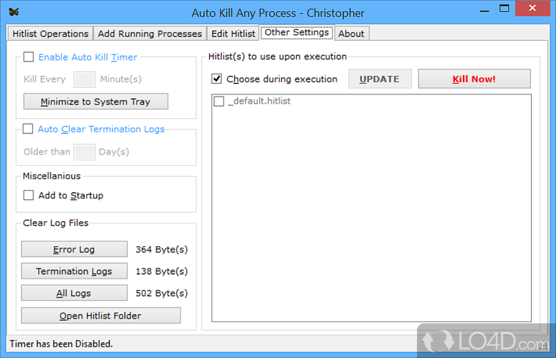 Auto Kill Any Process screenshot