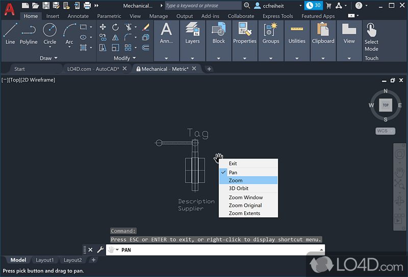 Aggregate spatial data - Screenshot of AutoCAD