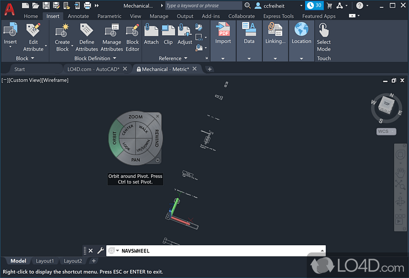Automated business workflows and report templates - Screenshot of AutoCAD