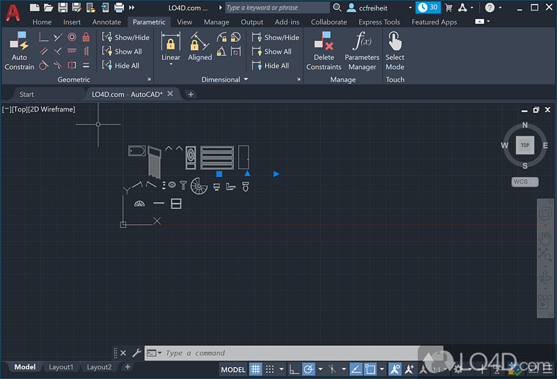 AutoCAD: 2D and 3D designs - Screenshot of AutoCAD