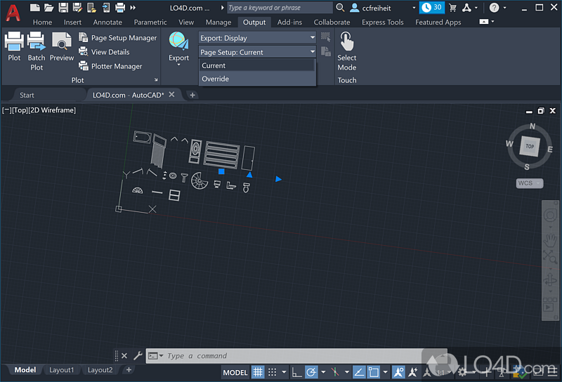 Building design drawings - Screenshot of AutoCAD