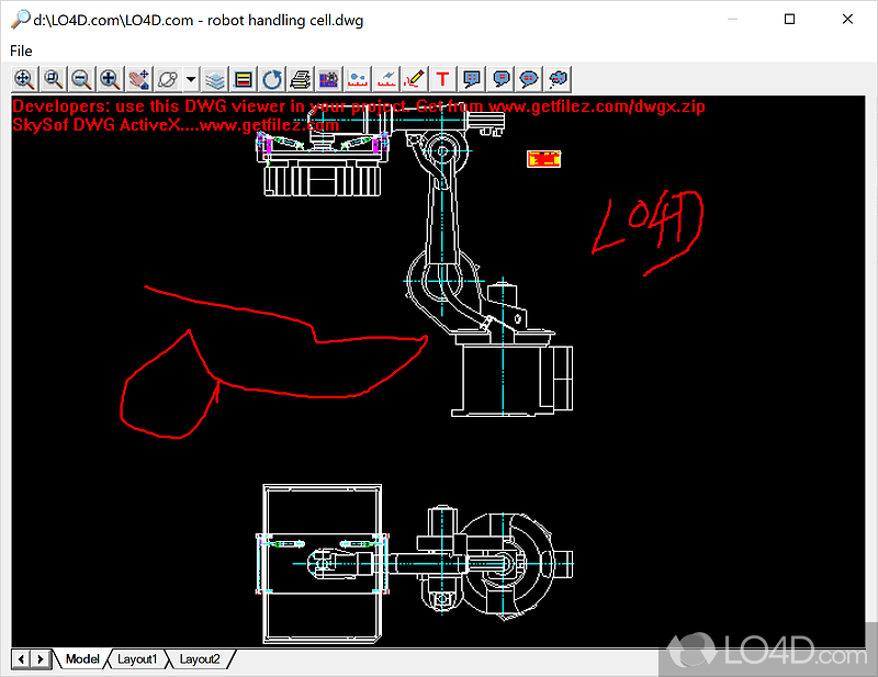 Good but far from being a pro - Screenshot of AutoCAD Drawing Viewer
