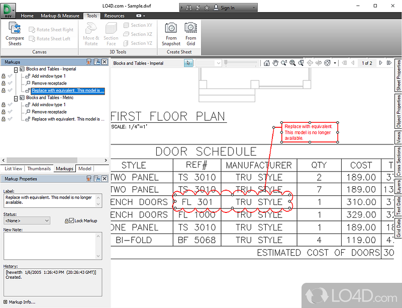 Free viewer for Autocad DWF files - Screenshot of Autodesk Design Review