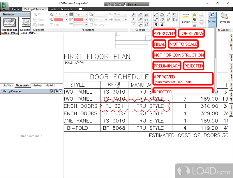 View, mark up, and print 2D and 3D CAD files for Windows PC - Screenshot of Autodesk Design Review