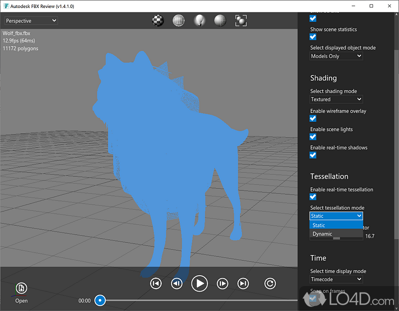 Quickly and easily review 3D models - Screenshot of Autodesk FBX Review