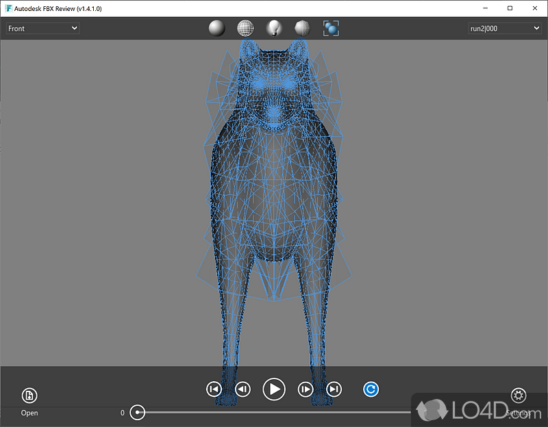 Effortlessly open and view 3D files like FBX, ASF, DXF, AOA, 3DS and more - Screenshot of Autodesk FBX Review