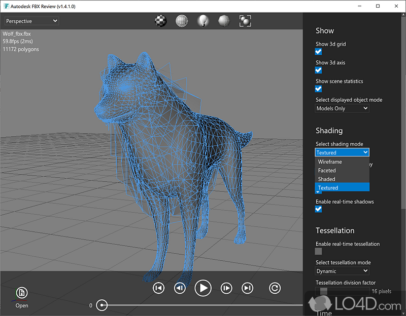 Autodesk FBX Review: 3D authoring tool - Screenshot of Autodesk FBX Review