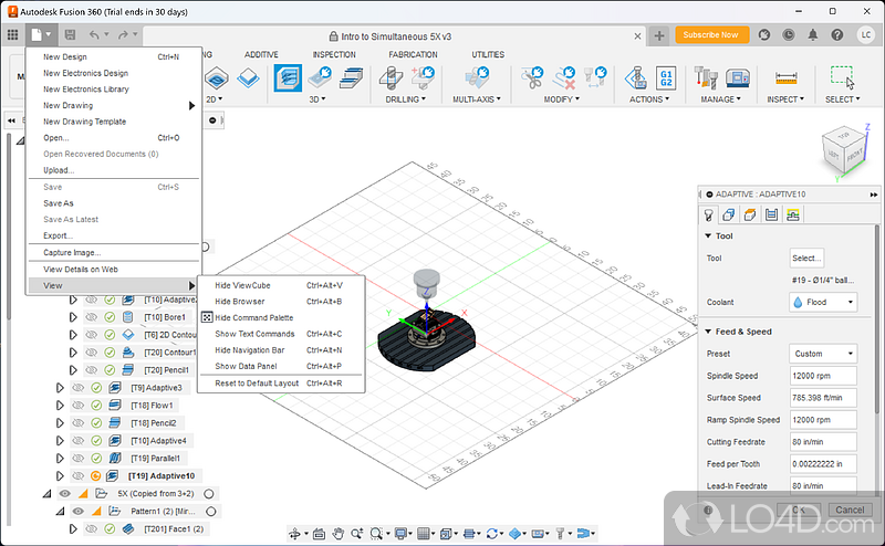 Permissive storage space and functionality - Screenshot of Autodesk Fusion 360