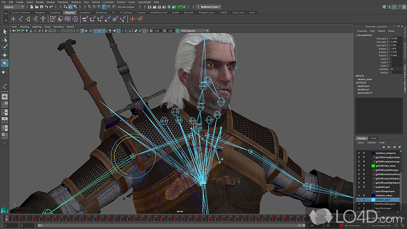 Comes equipped with powerful tools - Screenshot of Autodesk Maya