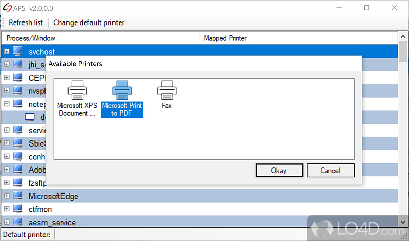 Automatic Printer Switcher screenshot