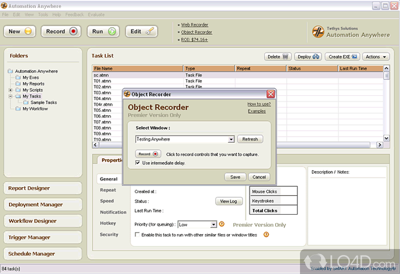 Automation Software - Screenshot of Automation Anywhere