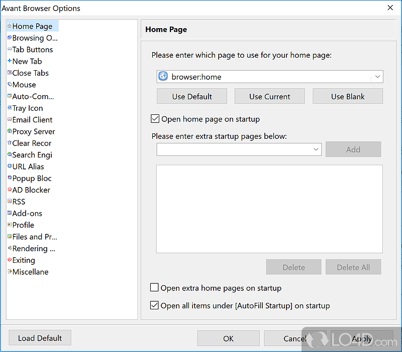 Avant Browser: Key features - Screenshot of Avant Browser