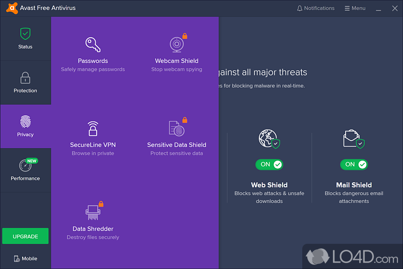 Avast Free Antivirus: Avast antivirus - Screenshot of Avast Free Antivirus