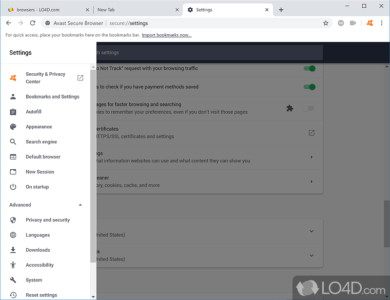 Avast Secure Browser: Secure browser - Screenshot of Avast Secure Browser