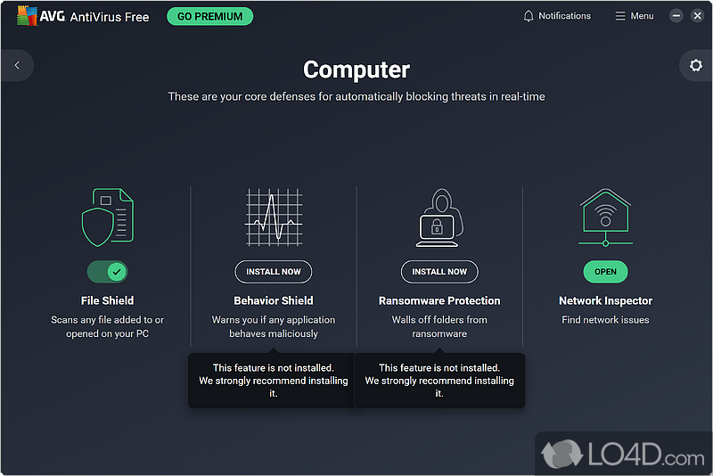 AVG AntiVirus Free Screenshots