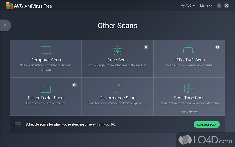 Can help with protecting personal security - Screenshot of AVG Antivirus Free