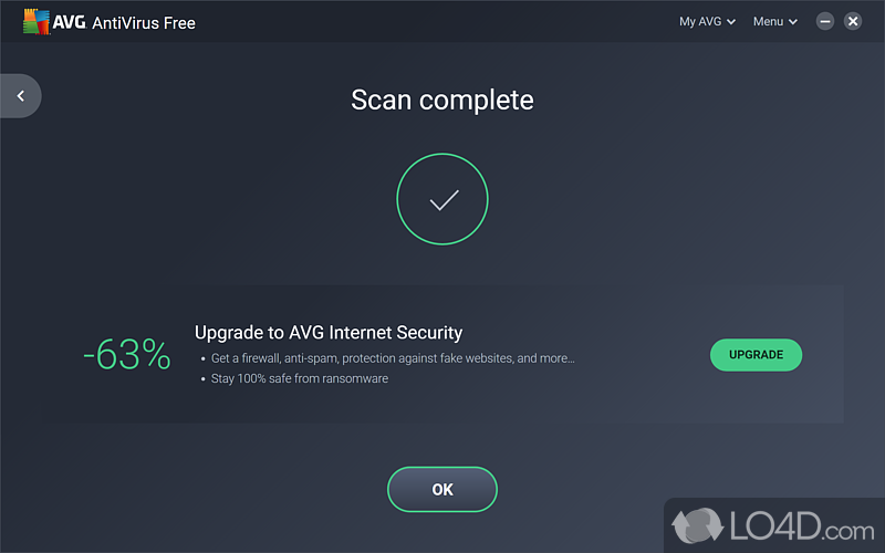 Real-time protection efficiency - Screenshot of AVG Antivirus Free