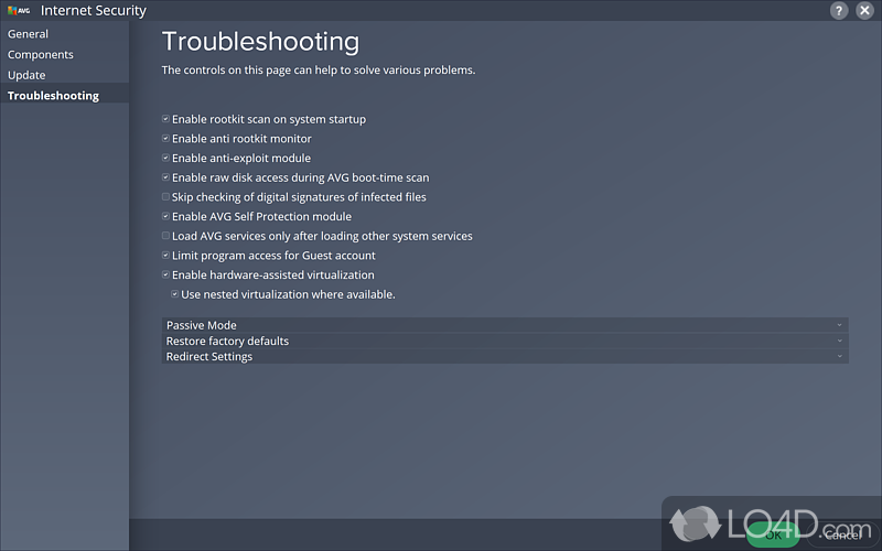 AVG Internet Security: Anti-Rootkit - Screenshot of AVG Internet Security