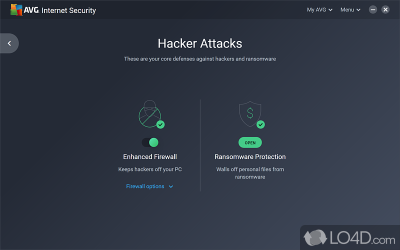 AVG Internet Security: Online Shield - Screenshot of AVG Internet Security