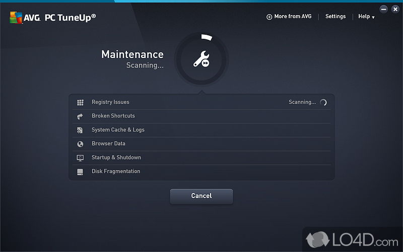 Keep PC in good shape with various tools that junk files, repair registries, remove apps - Screenshot of AVG PC Tuneup