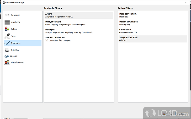 Remix audio tracks - Screenshot of Avidemux