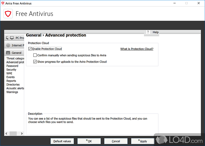 Next-generation malware protection - Screenshot of Avira Free Security