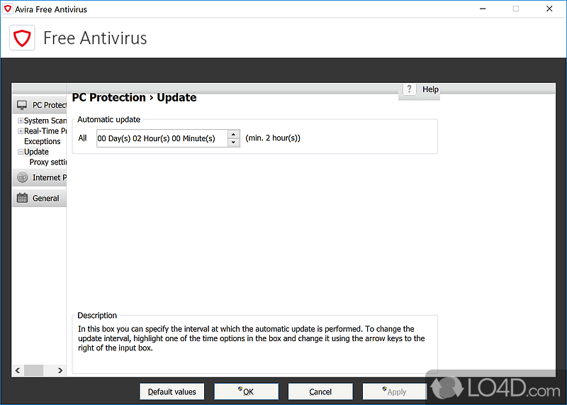 Antivirus software - Screenshot of Avira Free Security