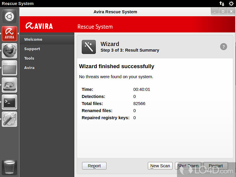 Avira Rescue System screenshot