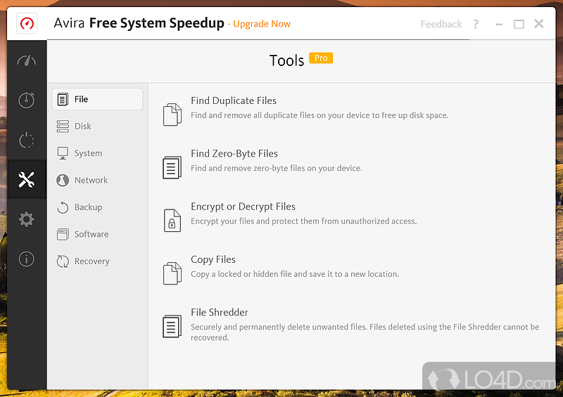 Removing unused programs and files - Screenshot of Avira Free System SpeedUp