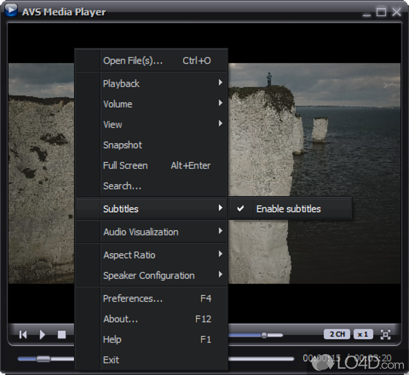 Enhance film soundtracks with this free player - Screenshot of AVS Free Media Player