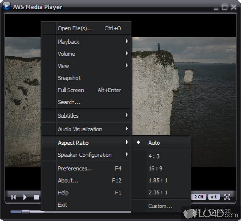 Play video/audio and watch pics easily - Screenshot of AVS Free Media Player
