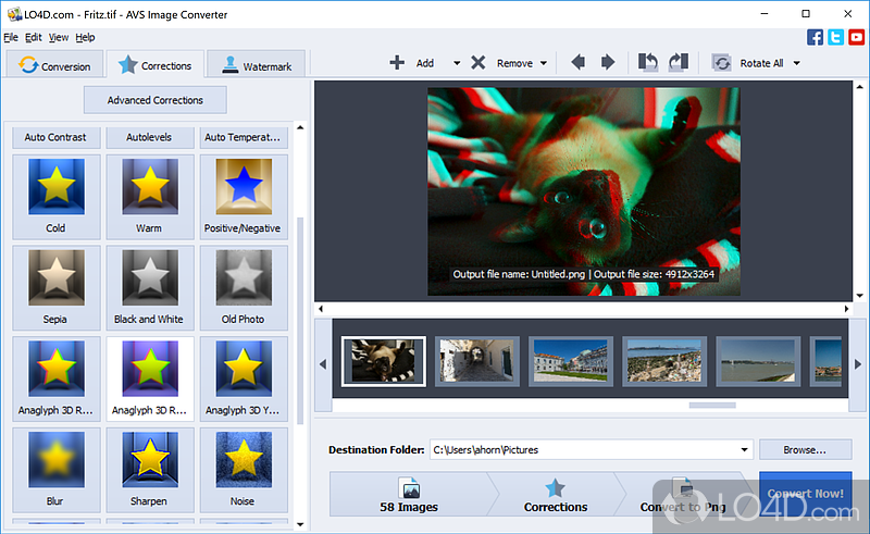 AVS Image Converter: User interface - Screenshot of AVS Image Converter