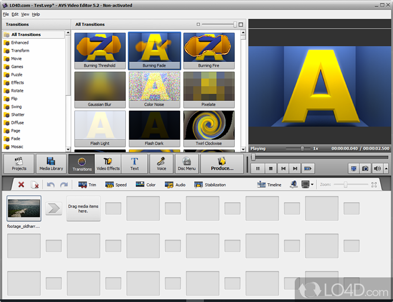Video editing program for PC - Screenshot of AVS Video Editor