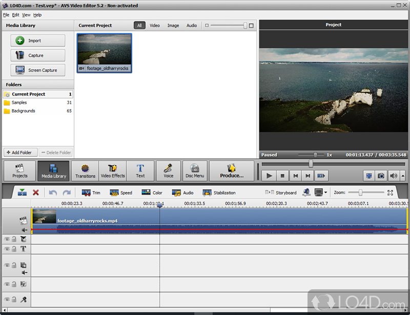 Add effects, split, rotate and more - Screenshot of AVS Video Editor