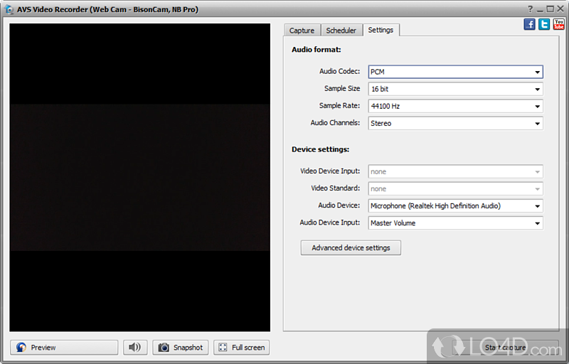 Create DVD and Blu-ray discs - Screenshot of AVS Video Recorder