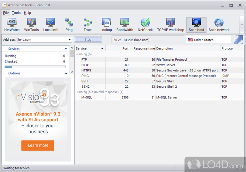 Axence NetTools screenshot