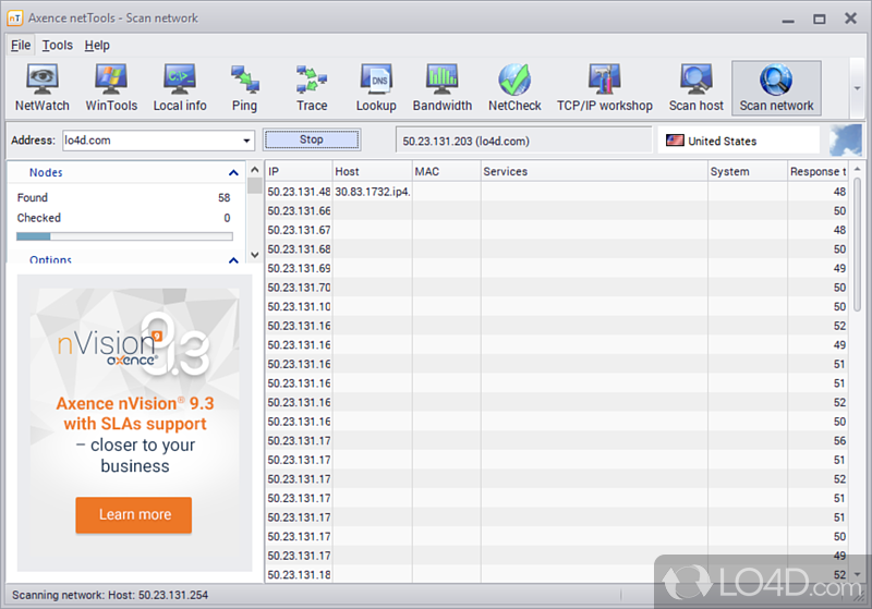 Axence NetTools screenshot