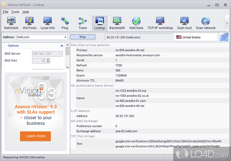 Axence NetTools screenshot