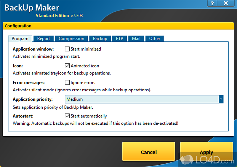 BackUp Maker Standard screenshot