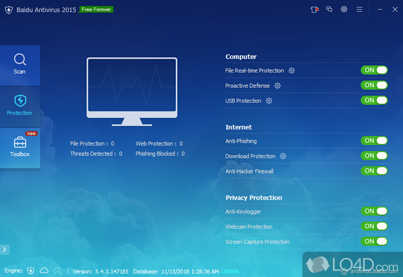 Baidu Antivirus: Free beta release - Screenshot of Baidu Antivirus