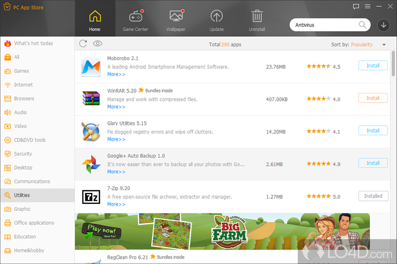 PC App Store screenshot