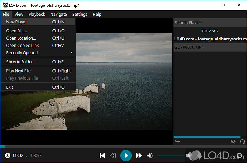 Media player optimized for viewing TV programmes - Screenshot of Baka MPlayer