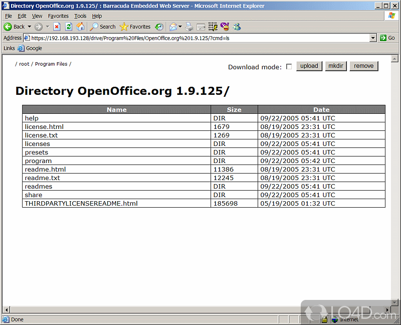 Store, access, and share files online - Screenshot of BarracudaDrive