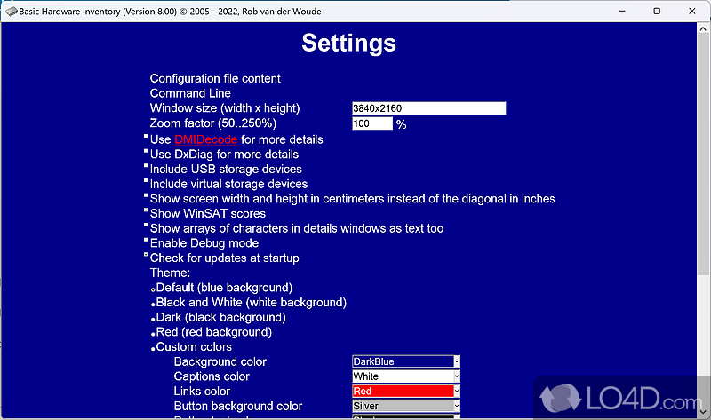 Basic Hardware Inventory screenshot