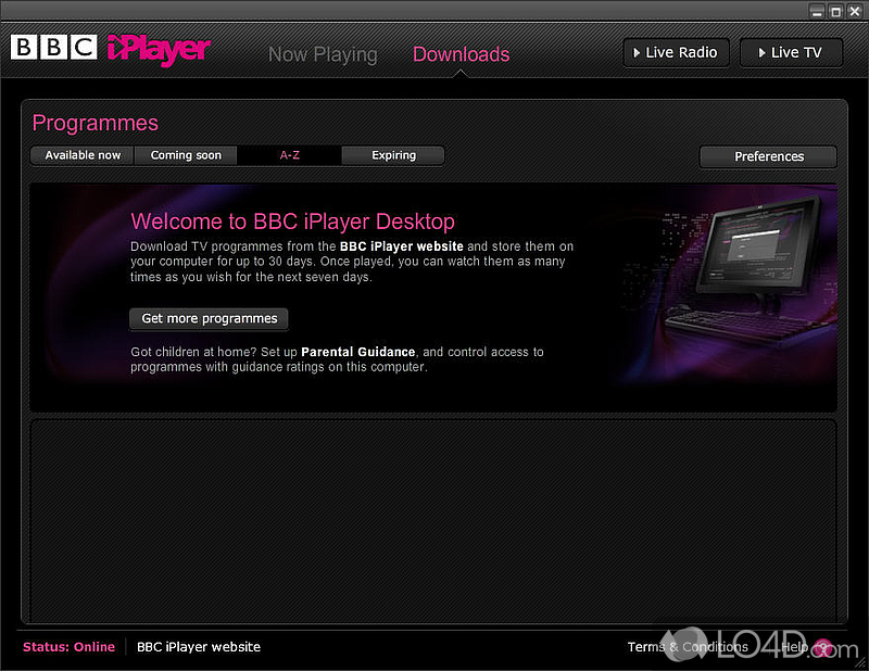 BBC iPlayer Downloads screenshot