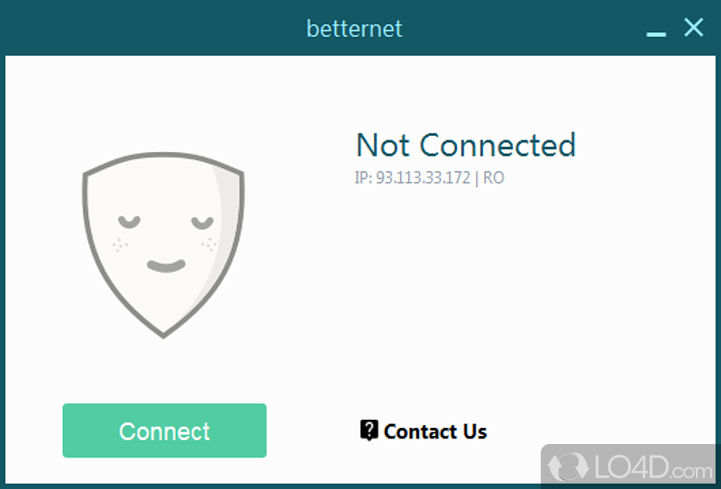 Set up anonymous connections to browse the internet - Screenshot of Betternet