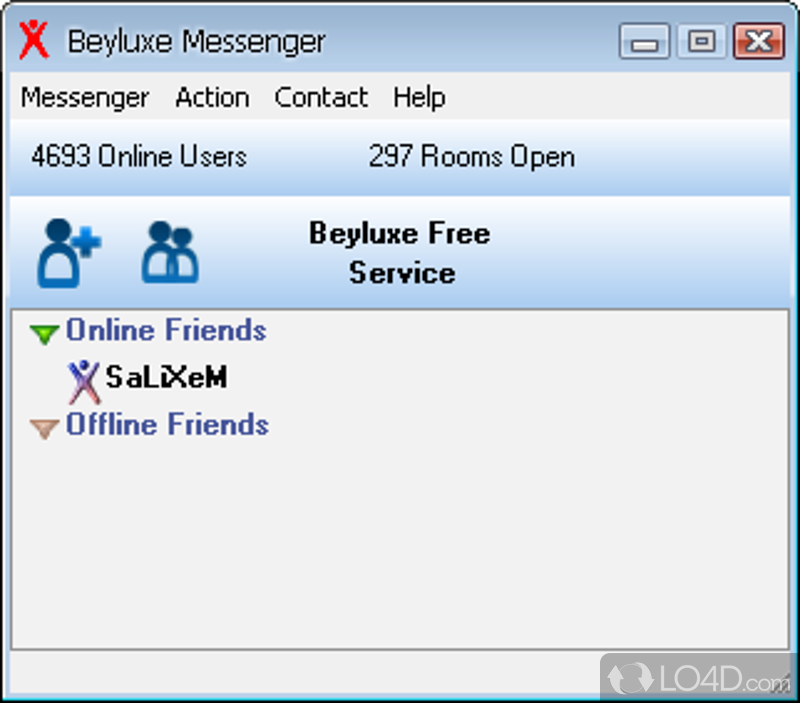 Chat with friends and family - Screenshot of Beyluxe Messenger