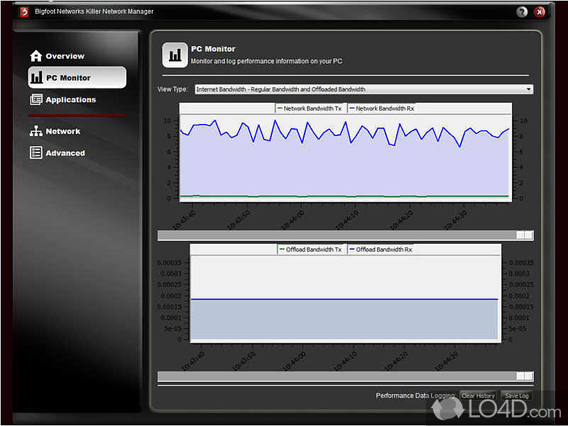 Killer Network Manager: User interface - Screenshot of Killer Network Manager