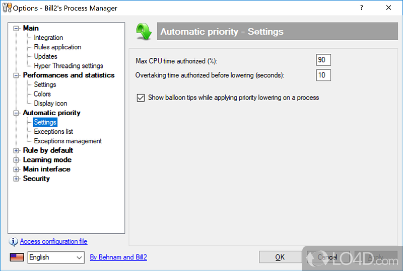 Bill2's Process Manager screenshot